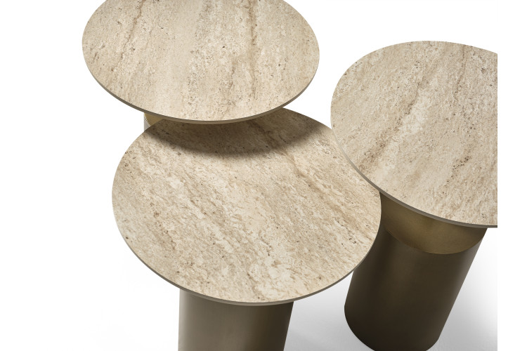 Alconia Travertine Nesting Table Set - Enka Home - Enkahome -  Online Furniture Store Inegol Furniture