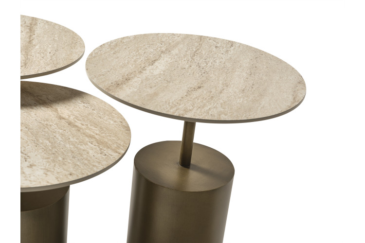 Alconia Travertine Nesting Table Set - Enka Home - Enkahome -  Online Furniture Store Inegol Furniture