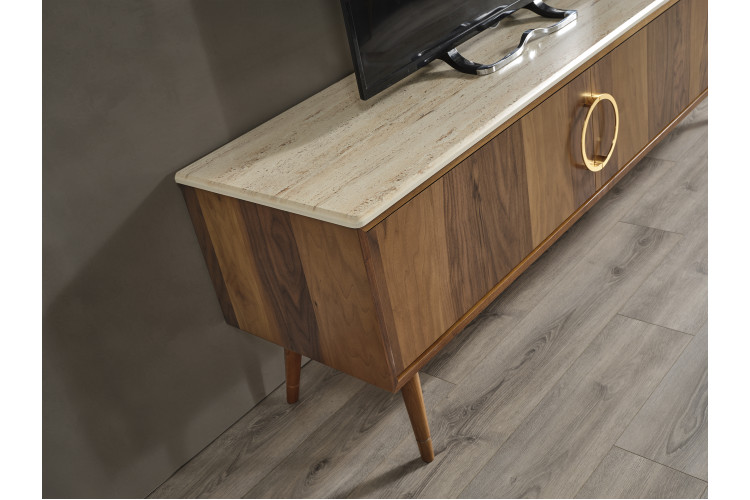 Assia Walnut Tv Unit - Enka Home - Enkahome -  Online Furniture Store Inegol Furniture