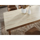Assia Walnut Dinner Table - Enka Home - Enkahome -  Online Furniture Store Inegol Furniture