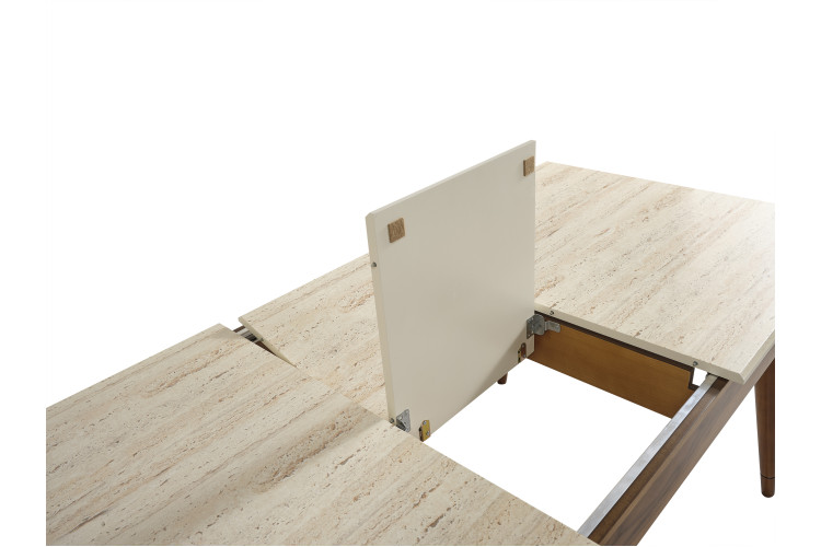 Assia Walnut Dinner Table - Enka Home - Enkahome -  Online Furniture Store Inegol Furniture