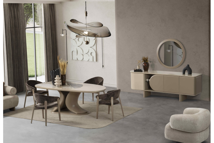 Ensemble de salle à manger Assos - Enka Home - Enkahome -  Magasin de meubles en ligne | Meubles Inegol