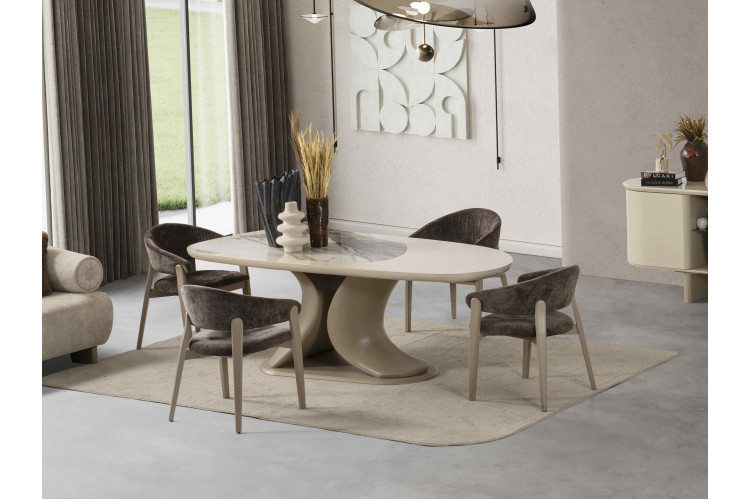 Ensemble de salle à manger Assos - Enka Home - Enkahome -  Magasin de meubles en ligne | Meubles Inegol