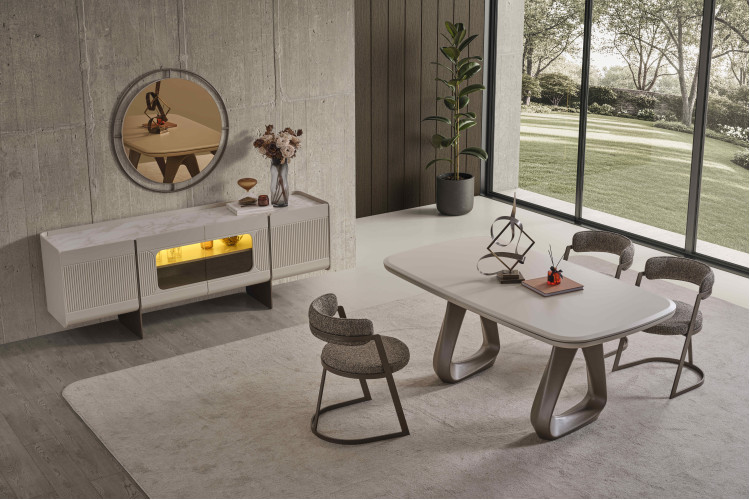 Ensemble de salle à manger Atlas - Enka Home - Enkahome -  Magasin de meubles en ligne | Meubles Inegol