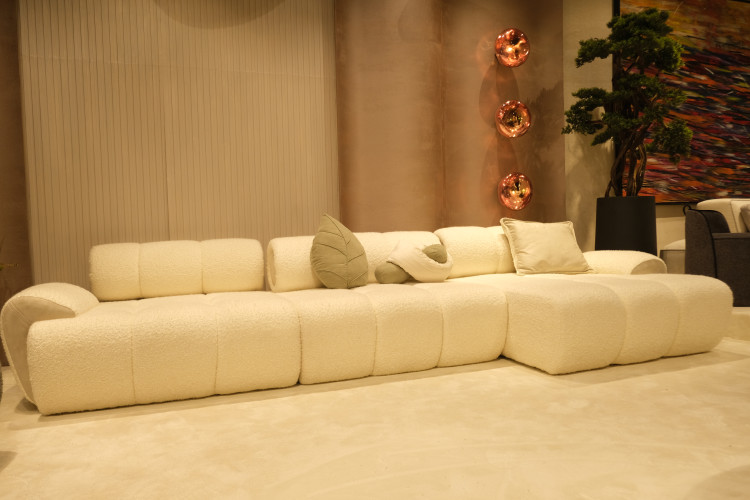 Ayra Corner Sofa (360x130) - Enka Home - Enkahome -  Online Furniture Store Inegol Furniture