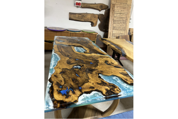 Blueva Epoxy Table - Enka Home - Enkahome - Online Furniture Store Inegol Furniture Blueva Epoxy Table - Enka Home - Enkahome - Online Furniture Store Inegol Furniture