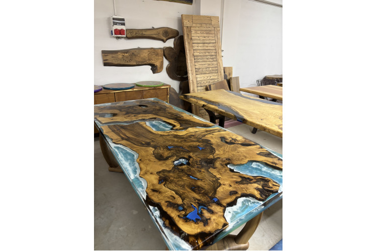 Blueva Epoxy Table - Enka Home - Enkahome - Online Furniture Store Inegol Furniture Blueva Epoxy Table - Enka Home - Enkahome - Online Furniture Store Inegol Furniture