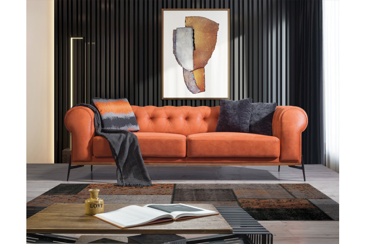 Briva Three Seater Sofa - Enka Home - Enkahome -  Online Furniture Store Inegol Furniture