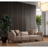 Carmen Beige Three Seater Sofa 