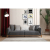 Carmen Grey Three Seater Sofa