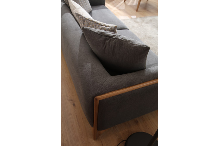 Carmen Grey Three Seater Sofa - Enka Home - Enkahome -  Online Furniture Store Inegol Furniture