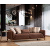 Carmen Coffee Three Seater Sofa