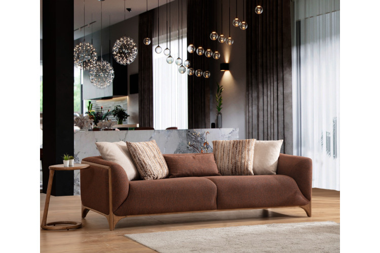Carmen Coffee Three Seater Sofa - Enka Home - Enkahome - Online Furniture Store Inegol Furniture Carmen Coffee Three Seater Sofa - Enka Home - Enkahome - Online Furniture Store Inegol Furniture