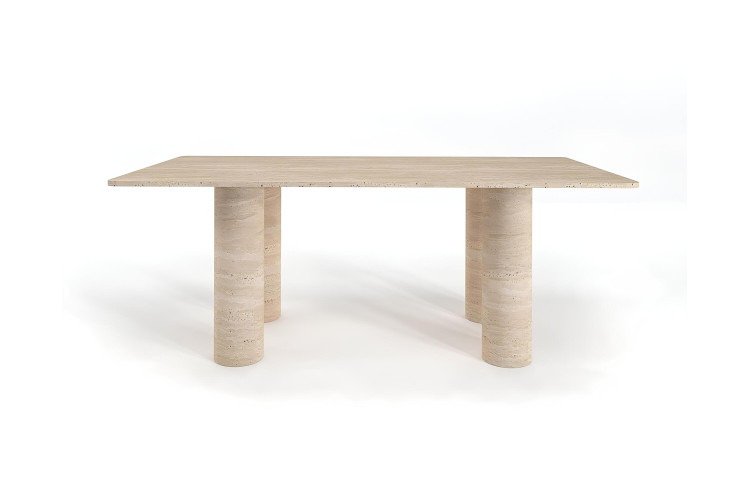 Dora Travertine Table - Enka Home - Enkahome -  Online Furniture Store Inegol Furniture