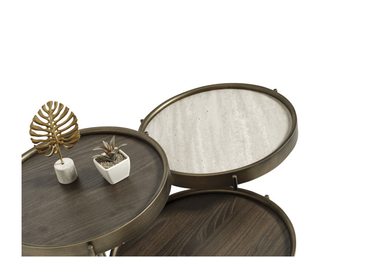 Fraq Nesting Table Set - Enka Home - Enkahome -  Online Furniture Store Inegol Furniture