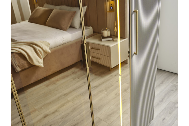 Gold Lensi 6 Door Wardrobe - Enka Home - Enkahome - Online Furniture Store Inegol Furniture Gold Lensi 6 Door Wardrobe - Enka Home - Enkahome - Online Furniture Store Inegol Furniture