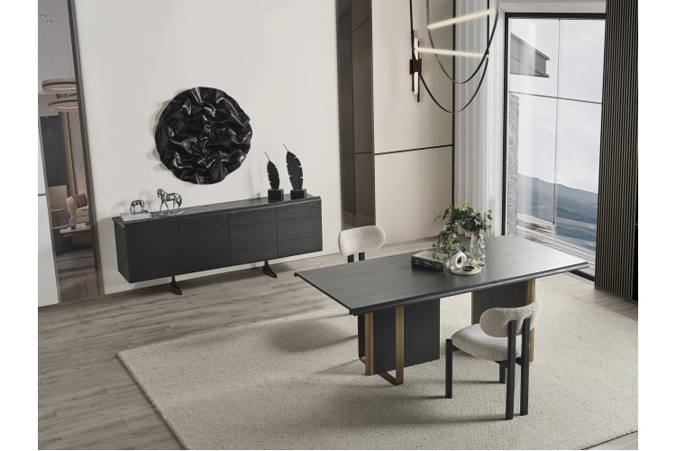 Greyder Black Diningrom Set - Enka Home - Enkahome -  Online Furniture Store Inegol Furniture