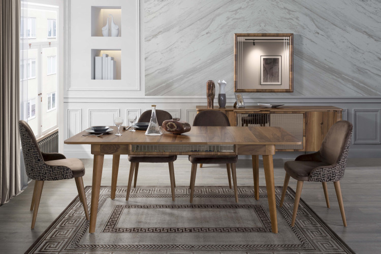 Hukka Diningrom Set - Enka Home - Enkahome -  Online Furniture Store Inegol Furniture