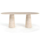 Liya Travertine Table - Enka Home - Enkahome -  Online Furniture Store Inegol Furniture
