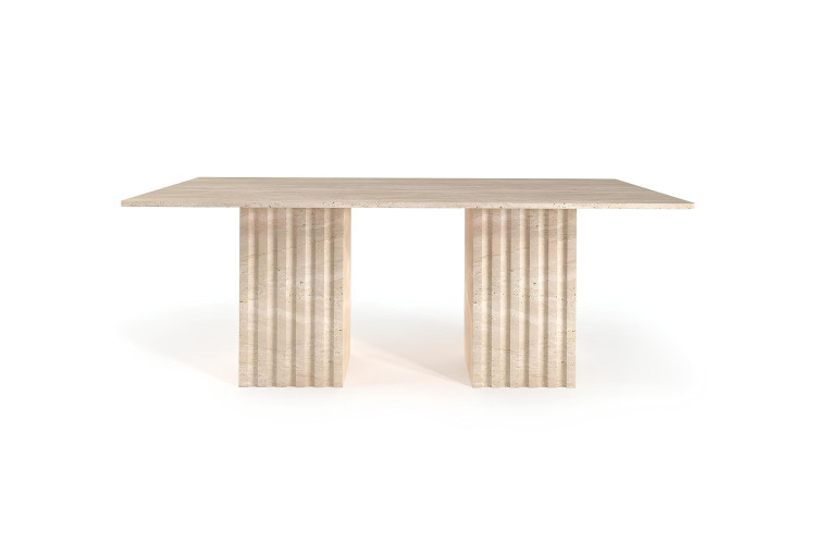 Lupi Travertine Table - Enka Home - Enkahome -  Online Furniture Store Inegol Furniture