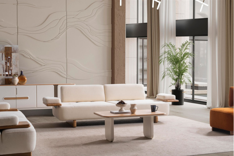 Marnis Oak Three Seater Sofa - Enka Home - Enkahome - Online Furniture Store Inegol Furniture Marnis Oak Three Seater Sofa - Enka Home - Enkahome - Online Furniture Store Inegol Furniture