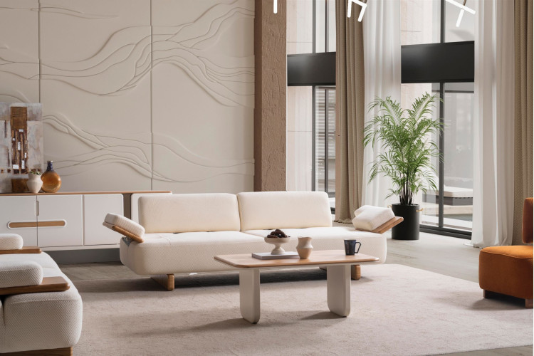 Marnis Oak Three Seater Sofa - Enka Home - Enkahome - Online Furniture Store Inegol Furniture Marnis Oak Three Seater Sofa - Enka Home - Enkahome - Online Furniture Store Inegol Furniture