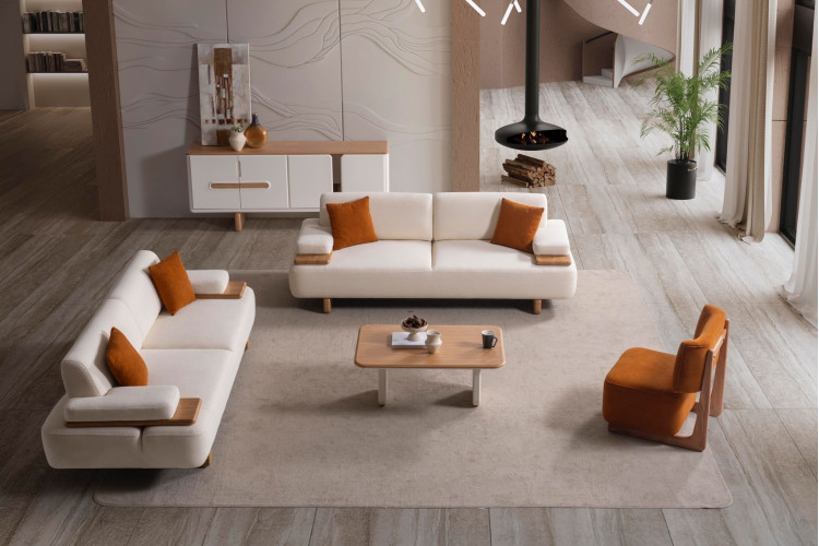 Marnis Oak Sofa Set - Enka Home - Enkahome - Online Furniture Store Inegol Furniture Marnis Oak Sofa Set - Enka Home - Enkahome - Online Furniture Store Inegol Furniture
