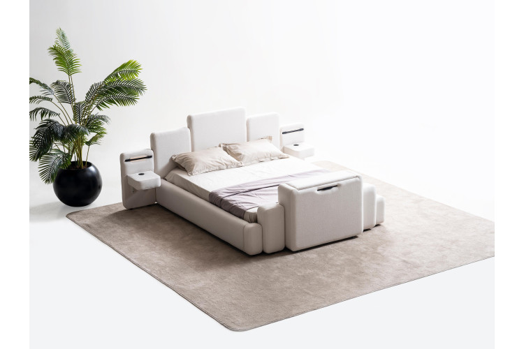 Soft TV Mechanism Smart Bed - Enka Home - Enkahome -  Online Furniture Store Inegol Furniture