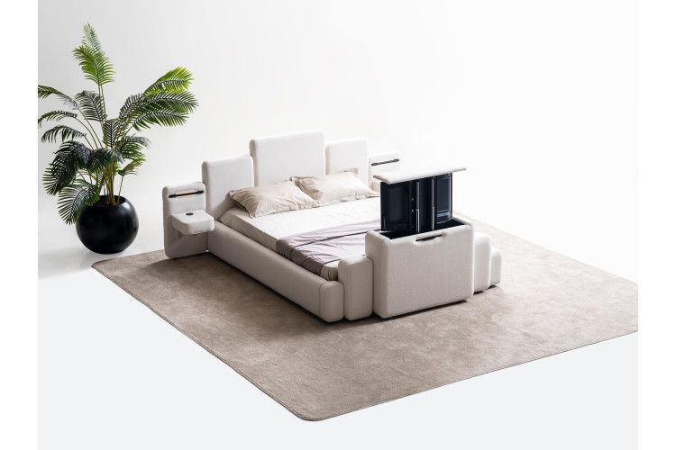 Soft TV Mechanism Smart Bed - Enka Home - Enkahome -  Online Furniture Store Inegol Furniture