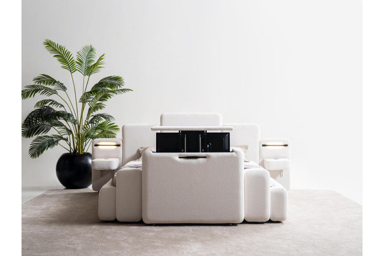Soft TV Mechanism Smart Bed - Enka Home - Enkahome -  Online Furniture Store Inegol Furniture