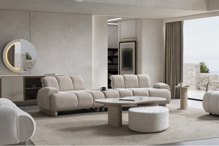 Velvettt Viersitzer-Sofa - Enka Home - Enkahome -  Online-Möbelhaus | Inegol Möbel