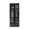 Bambu Two Door Glass Wardrobe