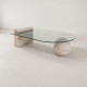 Celenta Travertine Coffee Table - Enka Home - Enkahome -  Online Furniture Store Inegol Furniture