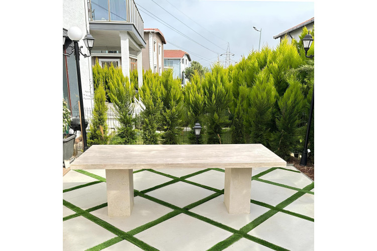 Cora Travertine Table - Enka Home - Enkahome - Online Furniture Store Inegol Furniture Cora Travertine Table - Enka Home - Enkahome - Online Furniture Store Inegol Furniture
