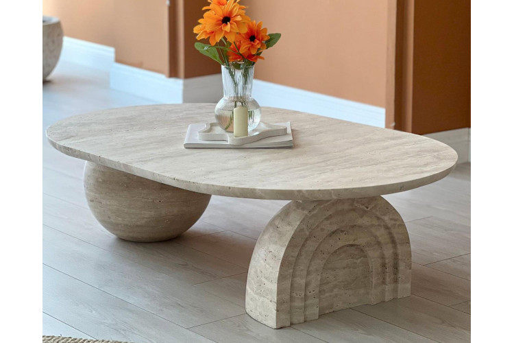 Glorita Travertine Coffee Table - Enka Home - Enkahome - Online Furniture Store Inegol Furniture Glorita Travertine Coffee Table - Enka Home - Enkahome - Online Furniture Store Inegol Furniture