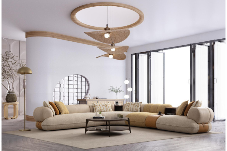 Liva Corner Sofa (325x385) - Enka Home - Enkahome -  Online Furniture Store Inegol Furniture