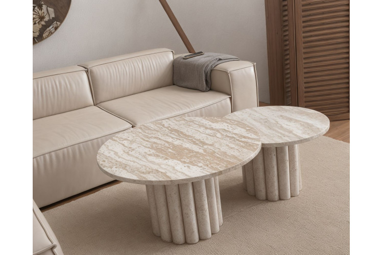 Valdera Travertine Coffee Table - Enka Home - Enkahome - Online Furniture Store Inegol Furniture Valdera Travertine Coffee Table - Enka Home - Enkahome - Online Furniture Store Inegol Furniture